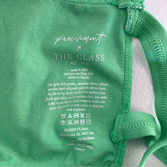 Free People Movement X The Class Good Karma Runsie in Grasshopper size M/L - Picture 9 of 9